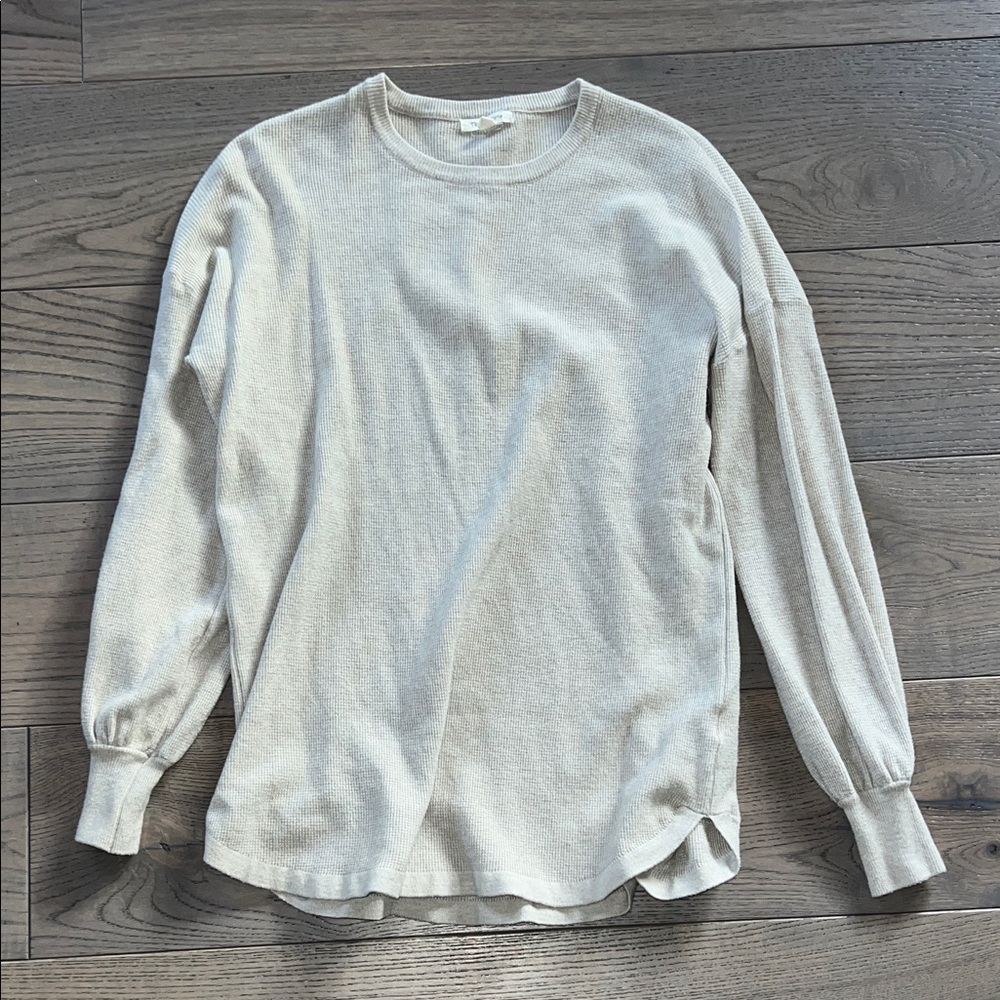 Tea n Rose Cream Long Sleeve Top
